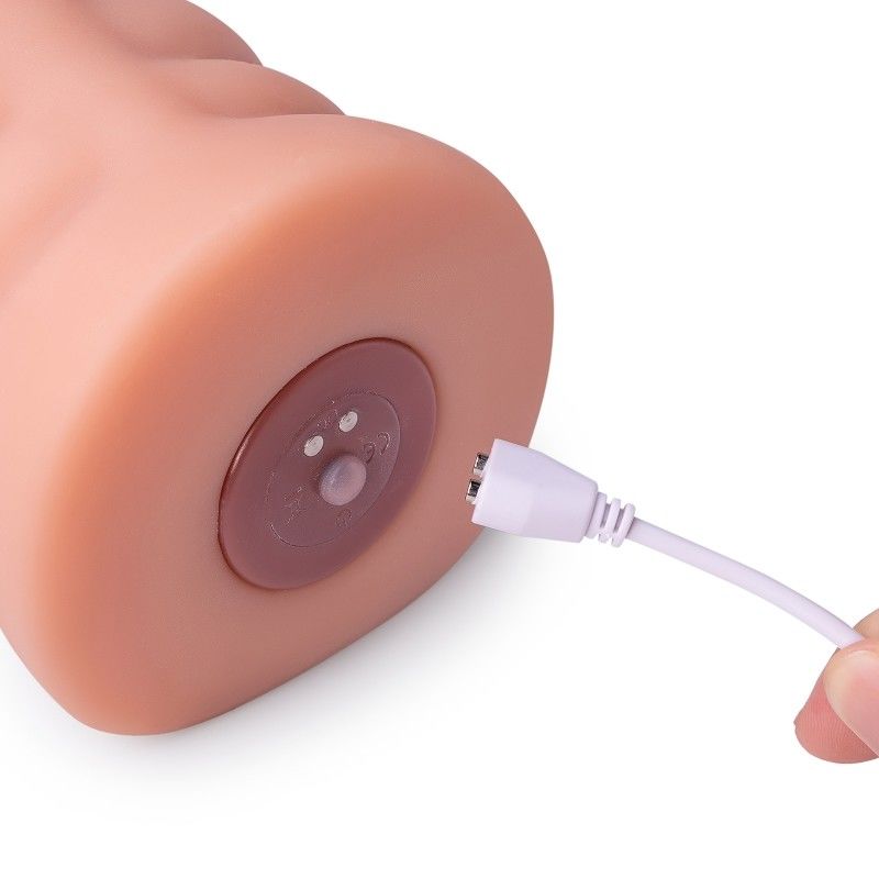 Xise Lifelike Vibrating Vagina Pussy Stroker Tan Skin Texture 10 Vibrations For Men
