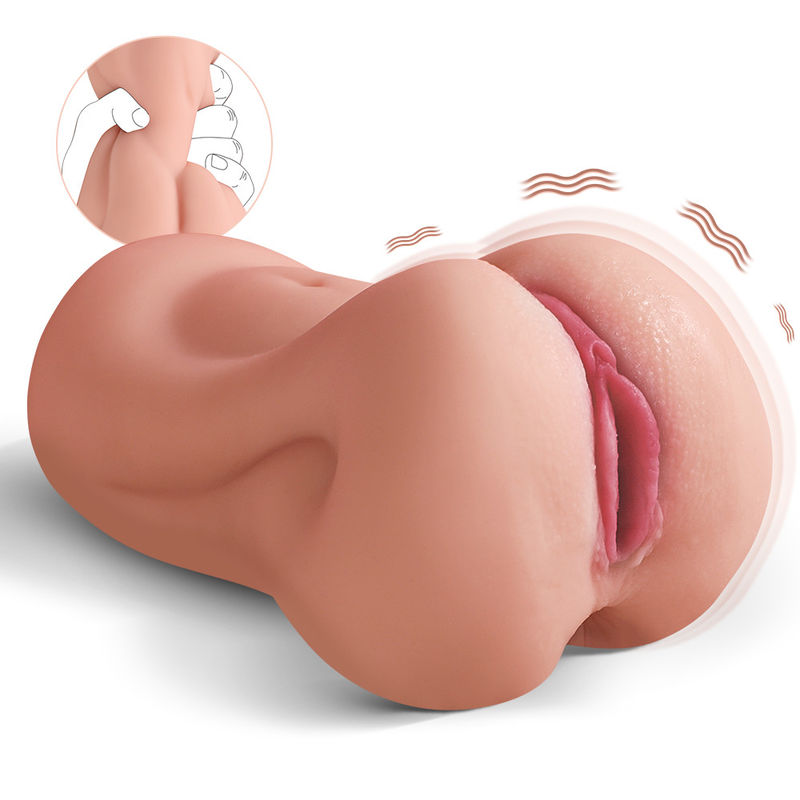 Xise TPR Lifelike Pussy Stroker With 3 Vibrations Frequencies 7 Modes For Man
