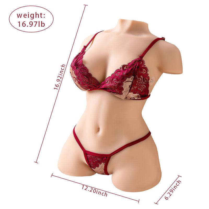 XISE New arrival 7.7kg Lifelike Sex Doll Remote Control Sucking And Vibrating Half Body Sex Doll Automatic drainage