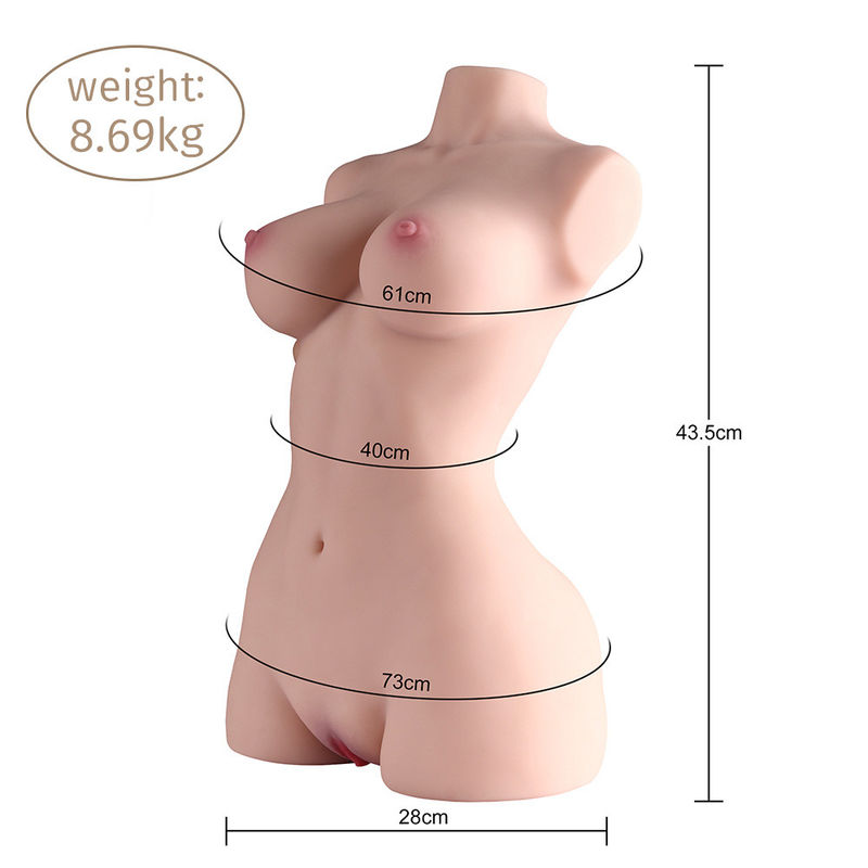 Best Selling Realistic Sex Doll Magnetic Charging 8.69Kg Auto Sucking And Vibrating Half Body Sexy Love Doll for men