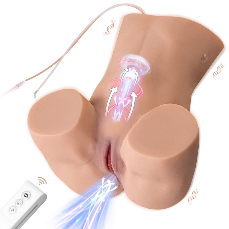 Daphne sucking and vibrating Ass masturbator Vagina doll Lifelike Automatic Ass Masturbator with Remote control