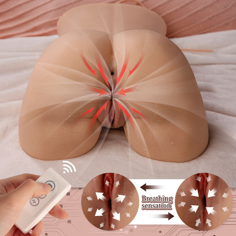 Daphne sucking and vibrating Ass masturbator Vagina doll Lifelike Automatic Ass Masturbator with Remote control