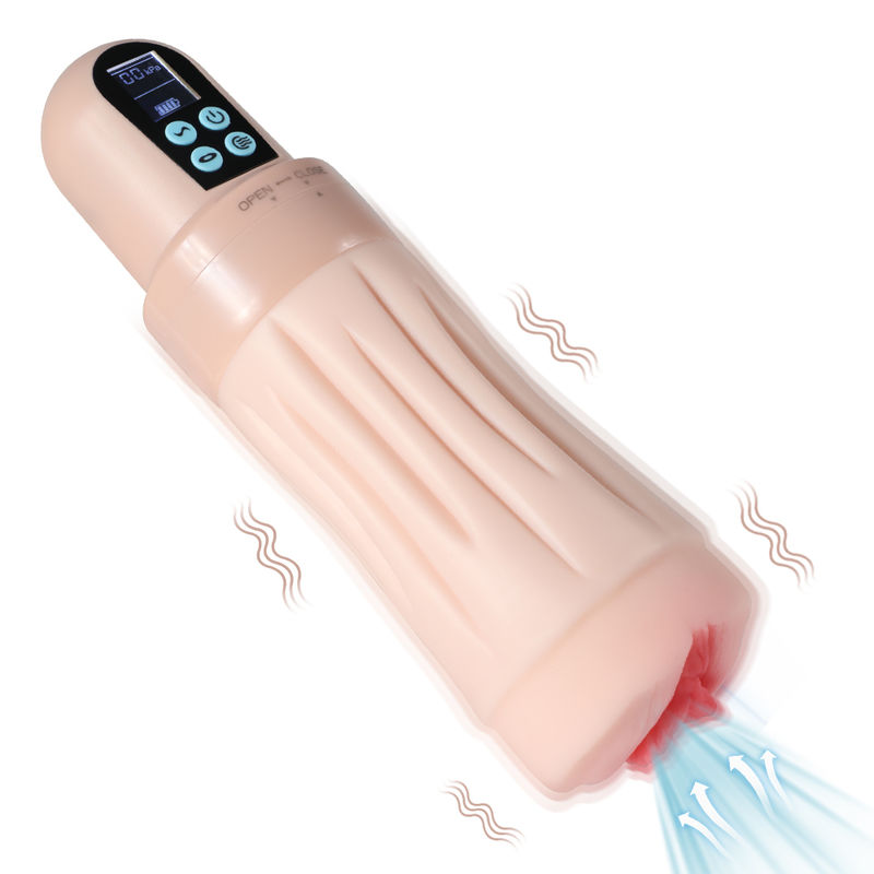 ​​Xise DualLayer Vibrating Masturbator​​ Realistic Sucking Pussy Toy for Men with Powerful Sensations