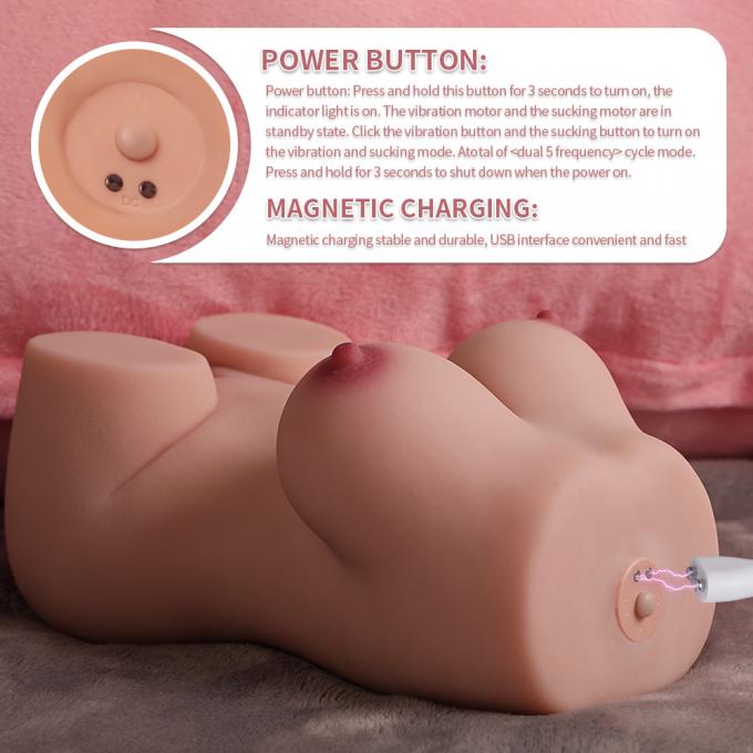 Vibrating sex doll realistic body masturbator included accessories