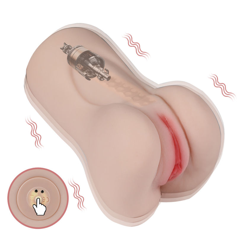 Vibrating Vagina Toy Pussy Stroker With 3D Realistic Channel For Masturbator