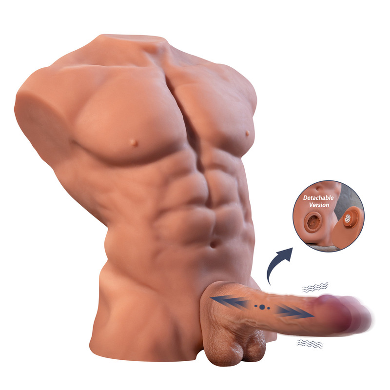 APP Controlled Male Torso Dildo with 5 Speeds 2 Modes Thrusting and IPX7 Waterproof Realistic Sex Torso