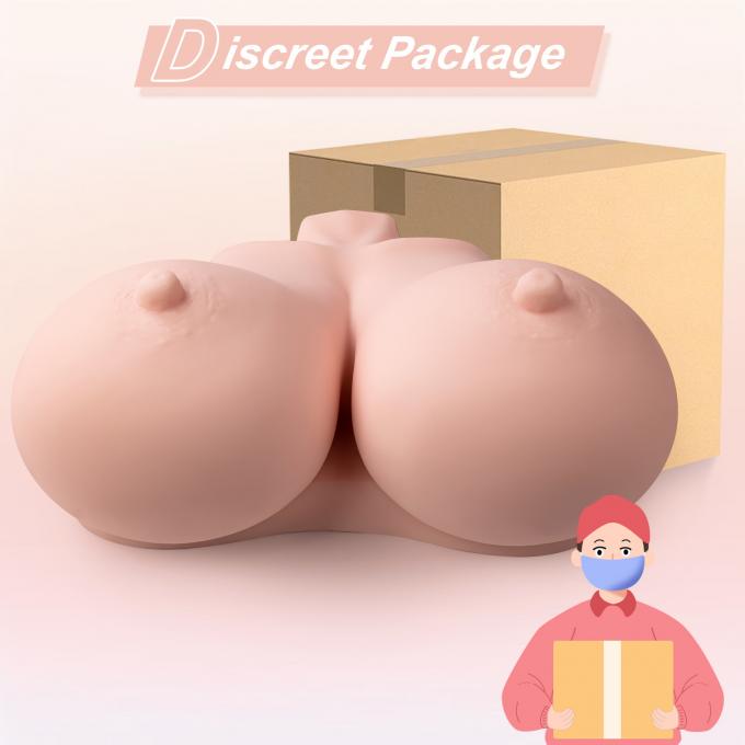 Giant Realistic Breast Pillow softness demonstration