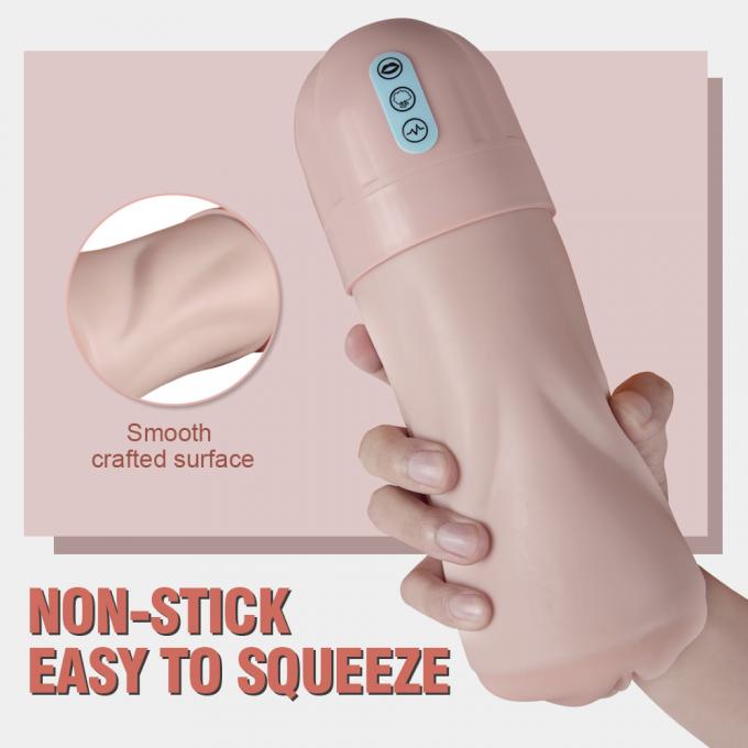 Innovative New Vibrating Realistic Vagina Toy Sucking Dual Layers Grip Sensation
