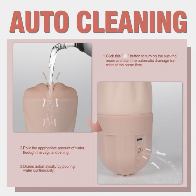 Innovative New Vibrating Realistic Vagina Toy Sucking Dual Layers Grip Sensation