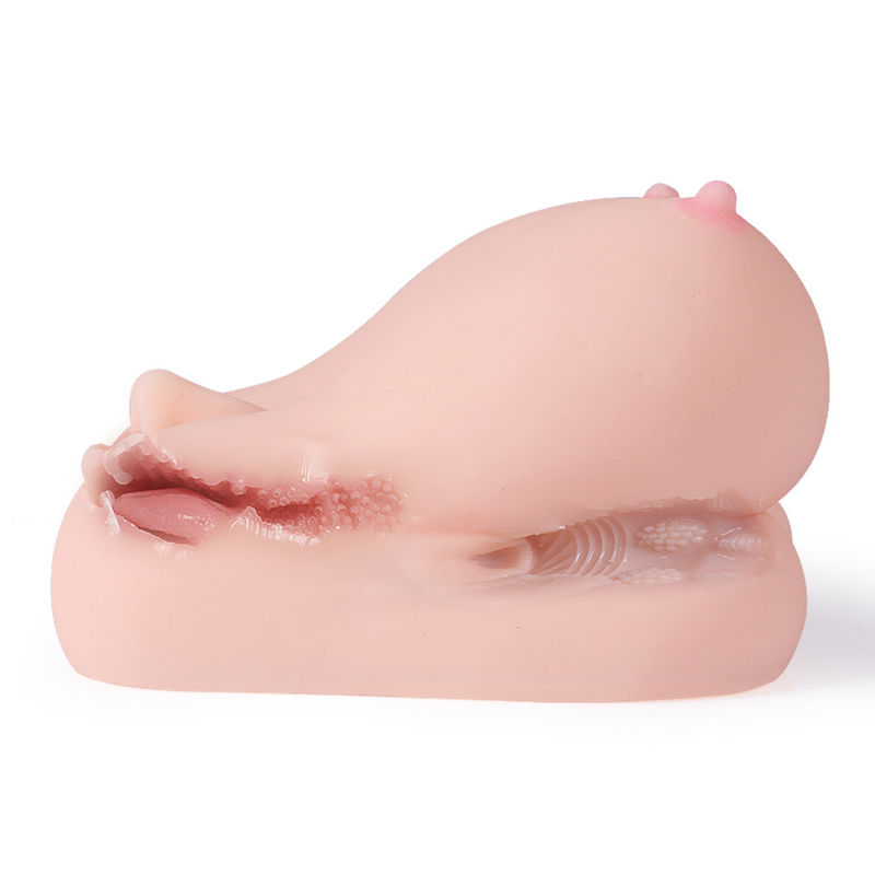 Premium TPR Realistic Breast Masturbator With Vagina And Mouth For Ultimate Pleasure