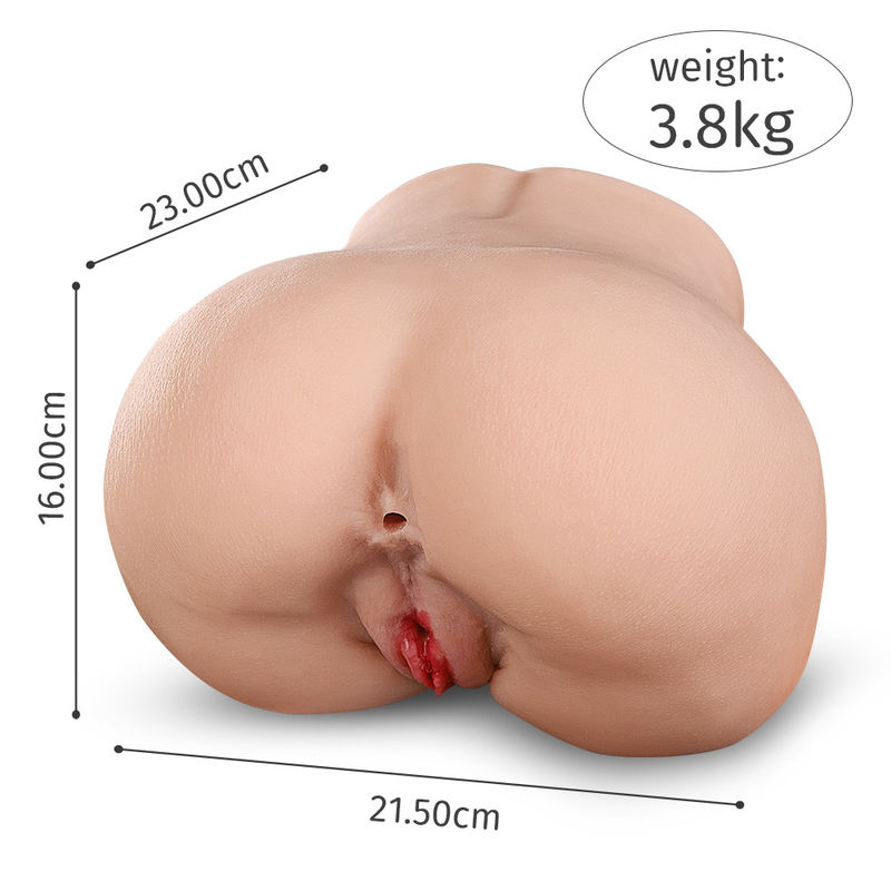 TPR Lifelike Ass Masturbator 3.6kg Realistic Inner Texture With Color Box Packaging
