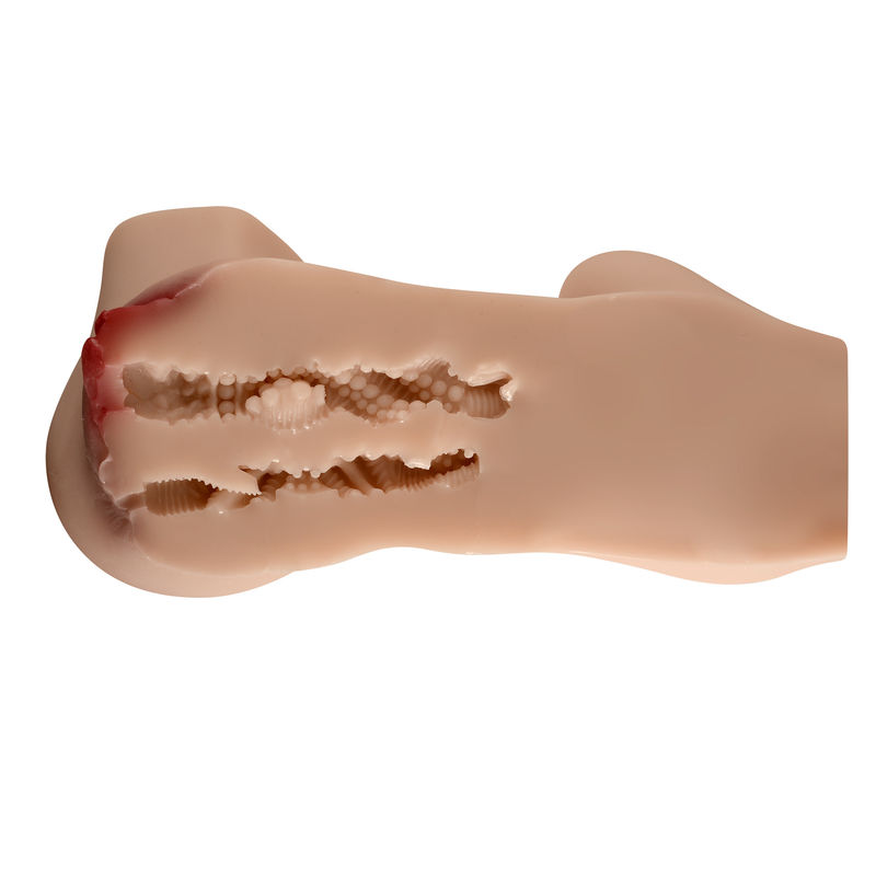 Pleasurable TPR Half Sex Doll Torso Realistic Textured Vaginal Tunnel 2.4kg
