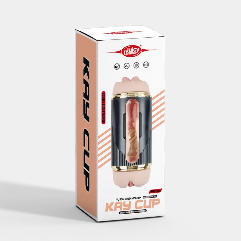 Oral And Vaginal Juicy Lamour Masturbator Toys With Vibrating Function In Color Box