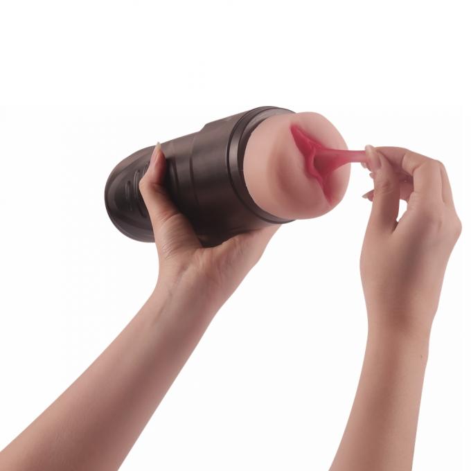 Juicy Lamour Masturbator Cup in use demonstration