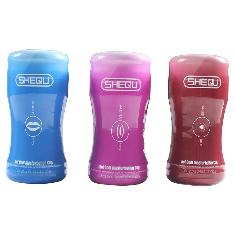 SHEQU Anus / Pussy / Mouth Soft Masturbator Toys TPR+PP For Male