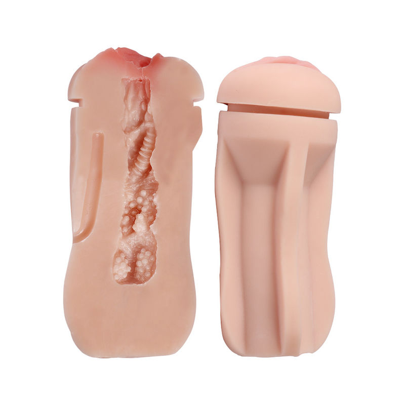 SHEQU Soft TPR PP Male Masturbator Toys With Realistic Pussy Channel