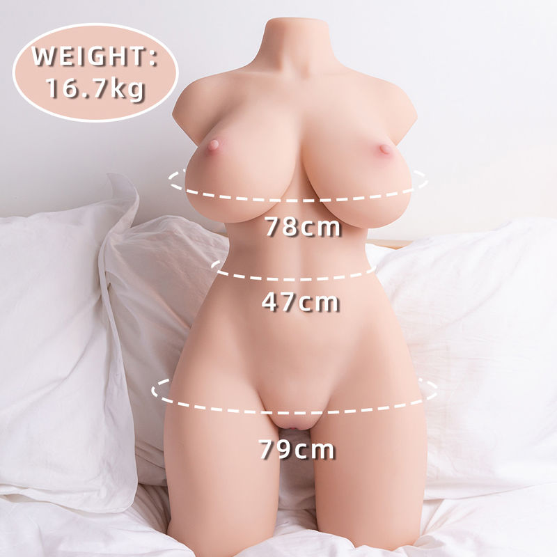 Tidy Realistic Vagina Thursting Sex Doll  Bosom  Vagina With Magnetic Charging