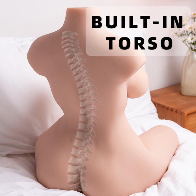 Lifelike torso doll material close-up
