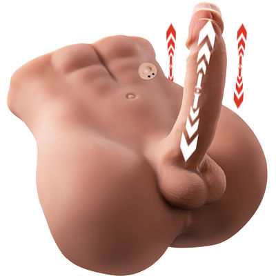 Realistic Male Torso Masturbator Soft TPR Texture With Dildo Thrusting And Vibrating
