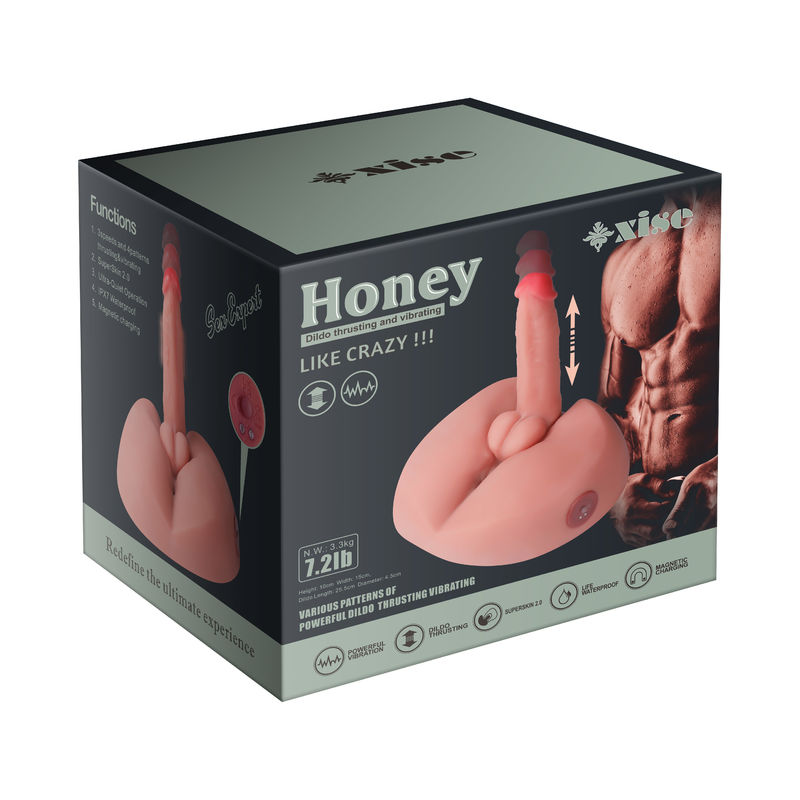 Lifelike Torso Dildo SQ-MAR30025 With Thrusting Vibrating Motion TPR Realistic Skin Touch