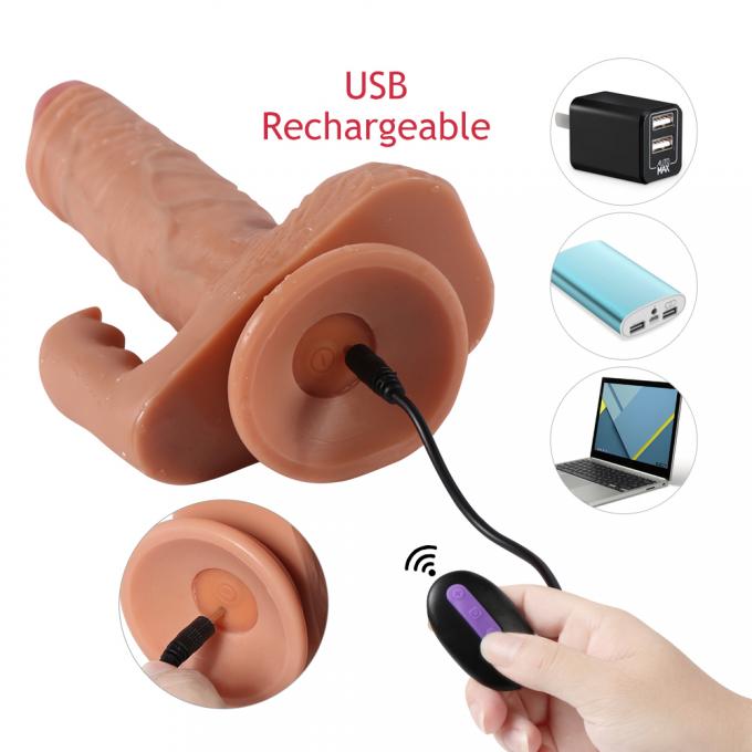 Realistic Texture Lifelike Design Large Vibrating Dildo With Control For Personalized Pleasure