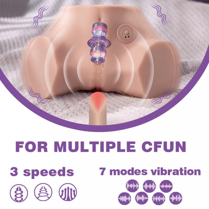 Innovative Vibrating Ass Toy Fennie 8.8lb Realistic Masturbator Sex Toys 1