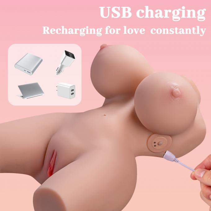 XISE Half Size Sex Doll 9.2lb Sucking Vibrating Sex Doll Ass Male Masturbator 3