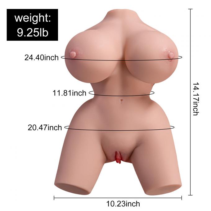 XISE Half Size Sex Doll 9.2lb Sucking Vibrating Sex Doll Ass Male Masturbator 4